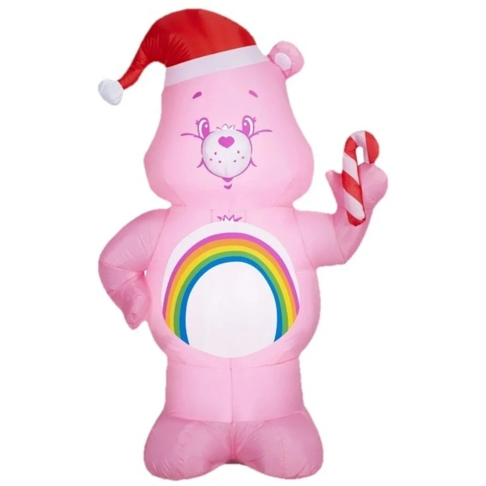 Care Bears - Cheer Bear Inflatable - Lighted - Gemmy - 5' Tall **NEW**